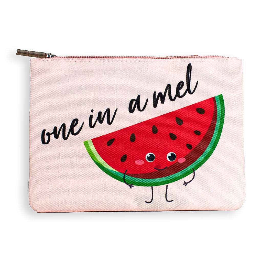 'ONE IN A MEL' WATERMELON BEAUTY BAG